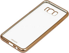 Чехол (клип-кейс) DEPPA Gel Plus Case, для Samsung Galaxy S8+, золотистый [85310]