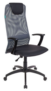 Кресло руководителя БЮРОКРАТ KB-8, на колесиках, сетка, серый [kb-8/dg/tw-12]