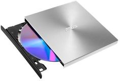 Оптический привод DVD-RW ASUS SDRW-08U9M-U, внешний, USB, серебристый, Ret [sdrw-08u9m-u/sil/g/as]