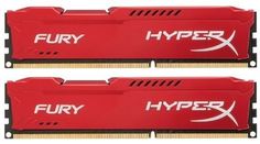 Модуль памяти KINGSTON HyperX FURY Red Series HX424C15FR2K2/16 DDR4 - 2x 8Гб 2400, DIMM, Ret