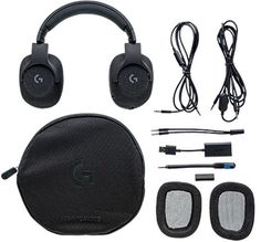 Наушники с микрофоном LOGITECH G433 TRIPLE, мониторы, черный [981-000668]