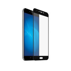Защитное стекло для экрана DF mzColor-09 для Meizu M5/M5S, 1 шт, черный [df mzcolor-09 (black)]