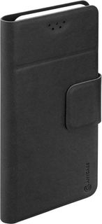 Чехол (флип-кейс) DEPPA Anycase Wallet, для универсальный 5.5-6.5&quot;, черный [140006]