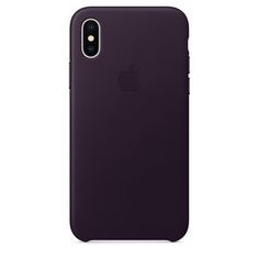 Чехол (клип-кейс) APPLE MQTG2ZM/A, для Apple iPhone X, темно-фиолетовый