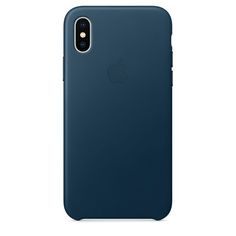 Чехол (клип-кейс) APPLE MQTH2ZM/A, для Apple iPhone X, синий