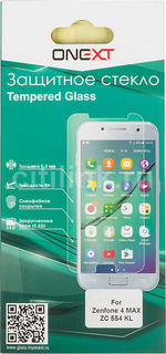 Защитное стекло для экрана ONEXT для Asus Zenfone 4 Max ZC554KL, 1 шт, прозрачный [41359]