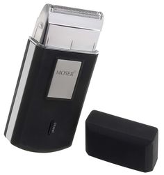 Электробритва MOSER Travel shaver, черный и серебристый