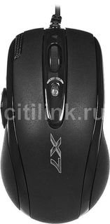 Мышь A4 X-755BK оптическая проводная USB, черный [x-755k]