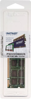 Модуль памяти PATRIOT PSD22G8002S DDR2 - 2Гб 800, SO-DIMM, Ret Патриот