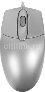 Мышь A4 OP-720 3D оптическая проводная USB, серебристый [op-720 usb (silver)]