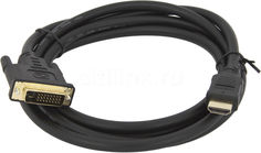 Кабель видео HDMI (m) - DVI-D (Dual Link) (m) , 2м, черный Noname