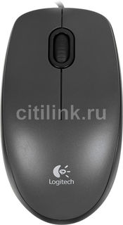 Мышь LOGITECH M100 оптическая проводная USB, черный [910-005003]