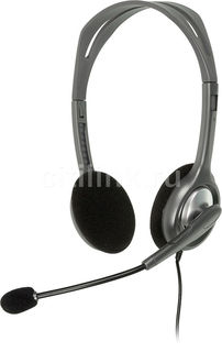 Наушники с микрофоном LOGITECH Stereo H110, 981-000271, накладные, серебристый