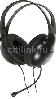 Наушники с микрофоном PHILIPS SHM1900/00, мониторы, черный