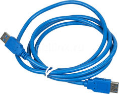 Кабель USB3.0 USB A(m) - USB A(f), 1.5м, синий Noname