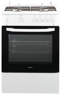 Газовая плита BEKO CSG 62000 W, газовая духовка, белый