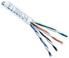 Кабель сетевой HQ High Speed UTP, cat.5E, 305м, 4 пары, 24AWG, 0.51мм, медь, одножильный (solid), 1 шт Noname