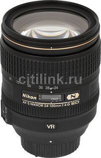 Объектив NIKON 24-120mm f/4 AF-S ED VR, Nikon F [jaa811da]