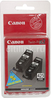 Двойная упаковка картриджей CANON PGI-425PGBK черный [4532b007]