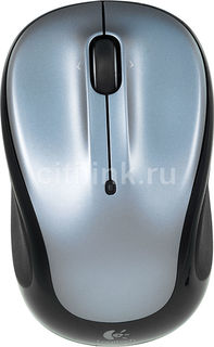 Мышь LOGITECH M325 оптическая беспроводная USB, серый и черный [910-002334]