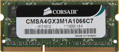 Модуль памяти CORSAIR CMSA4GX3M1A1066C7 DDR3 - 4Гб 1066, SO-DIMM, Ret