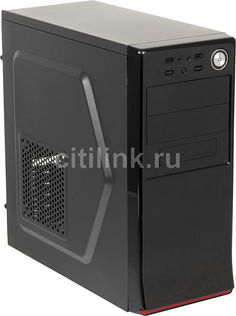 Корпус ATX ACCORD A-80B, Midi-Tower, без БП, черный