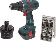 Дрель-шуруповерт BOSCH GSR 12-2 Professional, с двумя аккумуляторами [0601918j21]