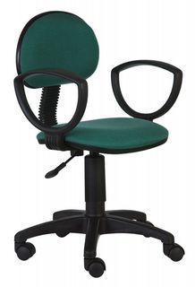 Кресло БЮРОКРАТ Ch-213AXN, на колесиках, ткань, зеленый [ch-213axn/green]
