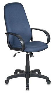 Кресло руководителя БЮРОКРАТ Ch-808AXSN, на колесиках, ткань, темно-синий [ch-808axsn/bl&amp;blue]