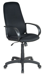 Кресло руководителя БЮРОКРАТ Ch-808AXSN, на колесиках, ткань, черный [ch-808axsn/tw-11]