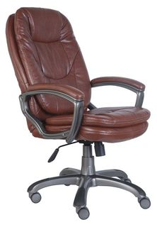 Кресло руководителя БЮРОКРАТ Ch-868AXSN, на колесиках, искусственная кожа, коричневый [ch-868axsn/brown]