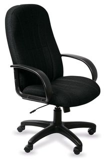 Кресло руководителя БЮРОКРАТ T-898AXSN, на колесиках, ткань, черный [t-898axsn/black]