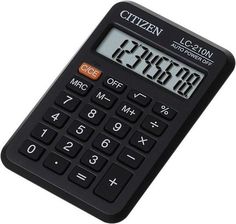 Калькулятор CITIZEN LC-210N, 8-разрядный, черный