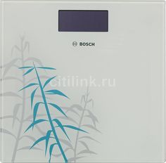 Напольные весы BOSCH PPW3303, до 180кг, цвет: белый/рисунок