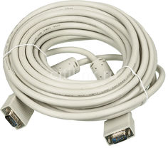 Кабель VGA DB15 (m) - DB15 (m), ферритовый фильтр , 10м [cable10] Noname