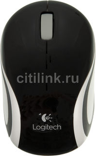 Мышь LOGITECH Mini M187 оптическая беспроводная USB, черный и серый [910-002731]