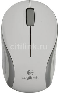 Мышь LOGITECH Mini M187 оптическая беспроводная USB, белый и серый [910-002735]