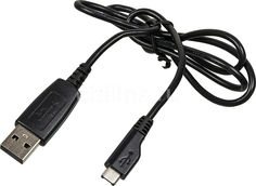 Кабель SAMSUNG PCBU10, microUSB - USB 2.0, 0.78м, черный [apcbu10bbecstd]