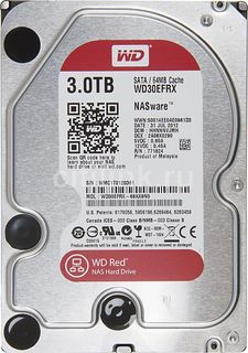 Жесткий диск WD Red WD30EFRX, 3Тб, HDD, SATA III, 3.5&quot;