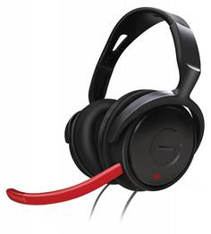 Наушники с микрофоном PHILIPS SHG7980/10, мониторы, черный / красный