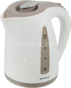 Чайник электрический SUPRA KES-2004, 2200Вт, серый и белый