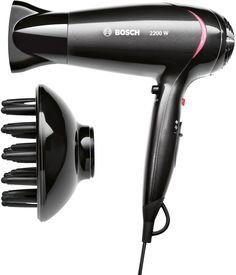 Фен BOSCH PHD5962, 2200Вт, черный и розовый