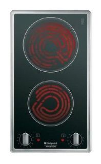 Варочная панель HOTPOINT-ARISTON 7HDK 2K (IX), инфракрасная, независимая, черный