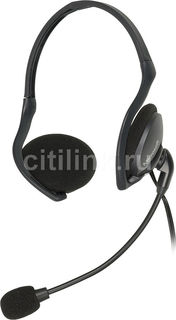 Наушники с микрофоном MICROSOFT LifeChat LX-2000, 2AA-00010, накладные, черный / серый