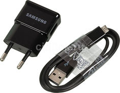 Сетевое зарядное устройство SAMSUNG ETA0U80EBEGSTD, USB, 1A, черный