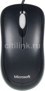 Мышь MICROSOFT Basic оптическая проводная USB, черный [4yh-00007]