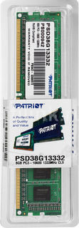 Модуль памяти PATRIOT PSD38G13332 DDR3 - 8Гб 1333, DIMM, Ret Патриот