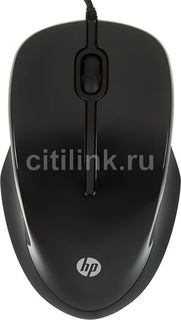 Мышь HP X1500 оптическая проводная USB, черный [h4k66aa]