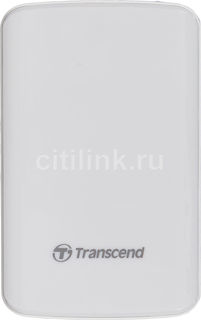 Внешний жесткий диск TRANSCEND StoreJet 25D3 TS1TSJ25D3W, 1Тб, белый