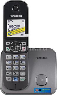 Радиотелефон PANASONIC KX-TG6811RUM, серый металлик